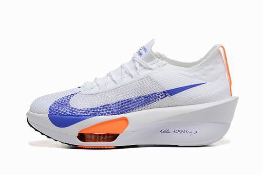 Cheap Nike Alphafly 3 Air Zoom Men's Women's Road Racing Shoes White Blue Orange-07